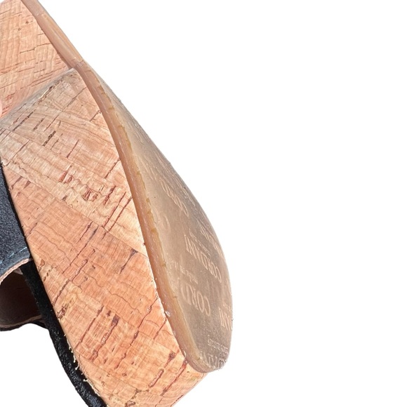 Cordani Candy Platform Cork Wedge Open-Toe Sandal Navy Blue EU Size 37 - Picture 10 of 16